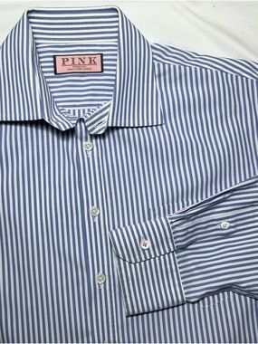 THOMAS PINK Spread Collar Dress Shirt